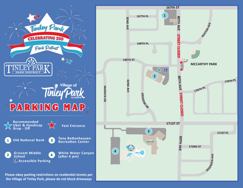 2026 4th of July Parking Map